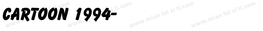 CARTOON 1994字体转换